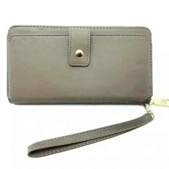 Badgley Mischka Taupe Clutch Wristlet - Picture 5 of 6